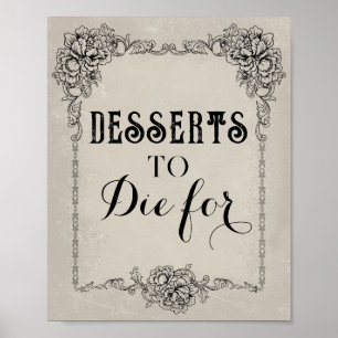 Gothic Viktorianisch Editable Party Event Sign Poster