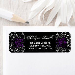 Gothic Viktorianisch Spooky Lila & Black