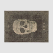 Gothic Vintag Antique Sepia Texture Skull Tarot