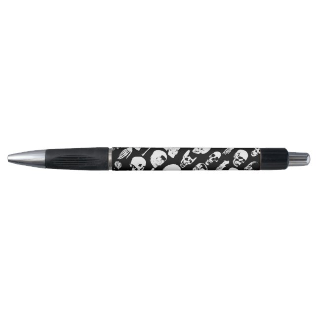 Gothic Vintag Spooky Skulls Pen Kugelschreiber (Vorderseite)