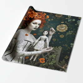 Gothic Vintage Art Design Geschenkpapier