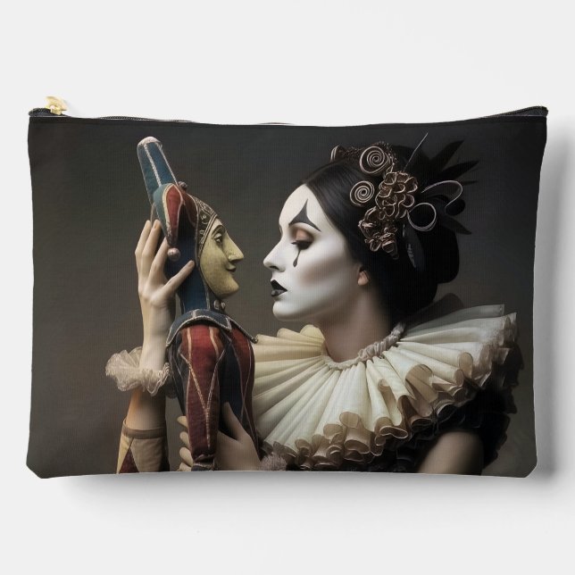Gothic Vintage Art Design Zubehörtasche (Vorderseite)