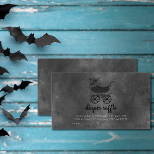Gothic Vintage-Kinderwagen-Baby-Shower-Windel-Raff Visitenkarte