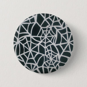 Gothic Web Velocity Bold Black and White Designer Button