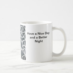 Gothic Web Velocity Bold Black and White Designer Tasse