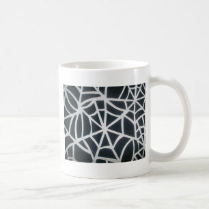 Gothic Web Velocity Bold Black und White Designer Tasse