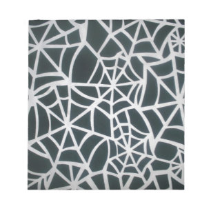 Gothic Web Velocity Bold Black White Spinnennetz D Notizblock