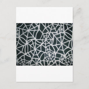Gothic Web Velocity Bold Black White Spinnennetz D Postkarte