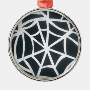 Gothic Web Velocity Bold Schwarzweiß Designer Ornament Aus Metall