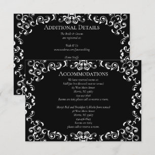 Gothic Wedding Begleitkarte