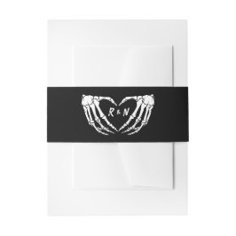 Gothic Wedding Bly Band, Halloween Wedding Einladungsbanderole