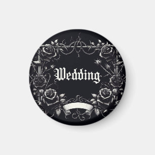 Gothic Wedding Car Magnet