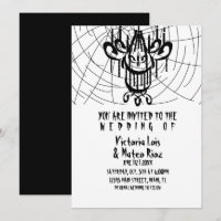 Gothic Wedding Chandelier Spider Web Black