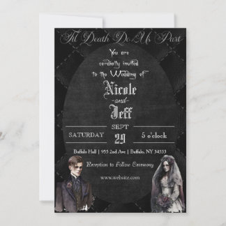 Gothic Wedding Dark Wedding Einladung