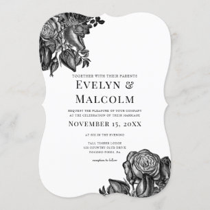 Gothic Wedding Einladung