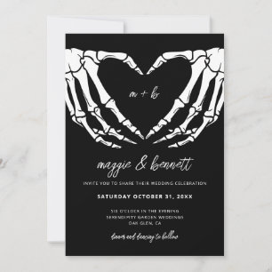 Gothic Wedding Einladung Halloween Hochzeitseinlad