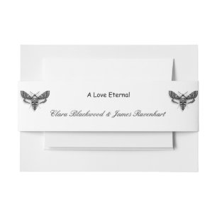 Gothic Wedding Invitation Bly Band - Eleganter Bla