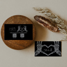 Gothic Wedding Invite, Moody bis Death Begleitkarte