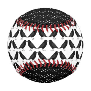 Gothic Wedding Kissing Ravens Gemustert Baseball