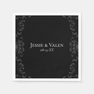 Gothic Wedding Serviette