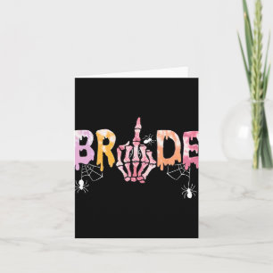 Gothic Wedding Spooky Halloween Skeleton Bride Jus Karte
