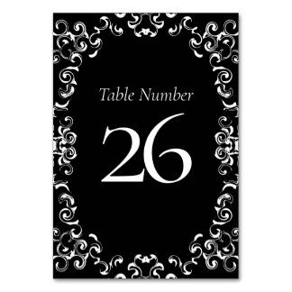 Gothic Wedding Tischnummer