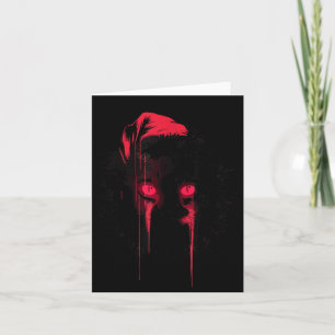 Gothic Weihnachten Nge Horror Katze Santa Hut Hexe Karte