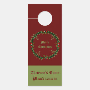 Gothic Weihnachtskraut Custom Double Side Türanhänger