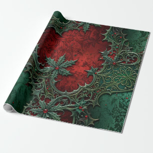 Gothic Weihnachtswrapping Paper Geschenkpapier