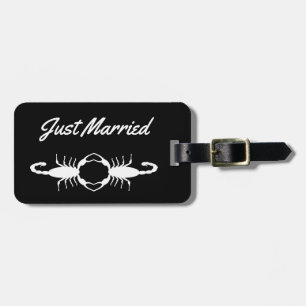 Gothic White Hochzeit Skorpione Custom Gepäckanhänger
