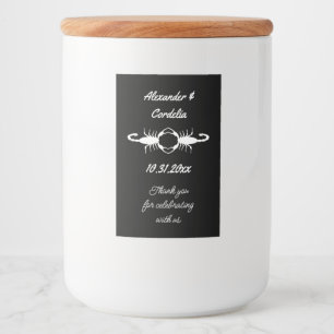Gothic White Wedding Scorpions Custom Lebensmitteletikett
