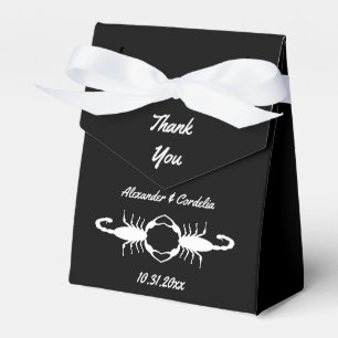 Gothic White Wedding Skorpione Custom Geschenkschachtel