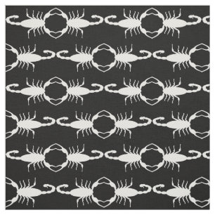 Gothic White Wedding Skorpions Custom Gemustert Stoff