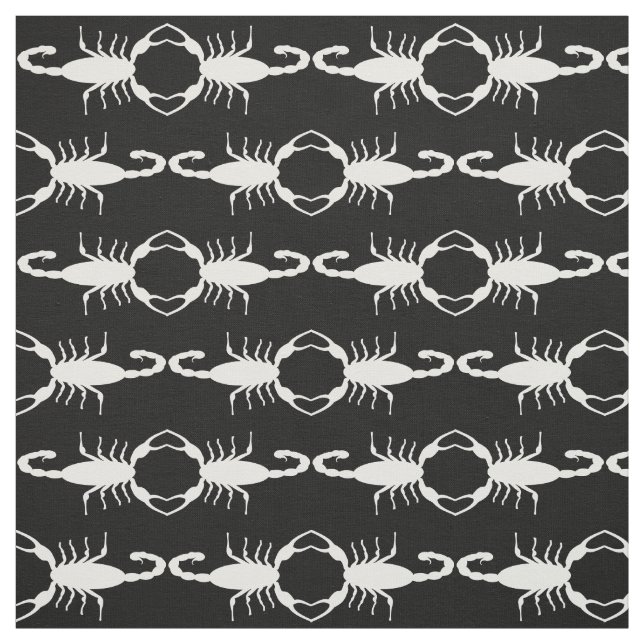 Gothic White Wedding Skorpions Custom Gemustert Stoff (Muster)