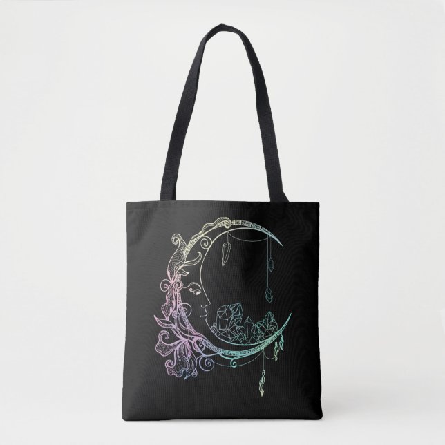 Gothic Wicca Crescent Pastel Goth Moon (Vorderseite)