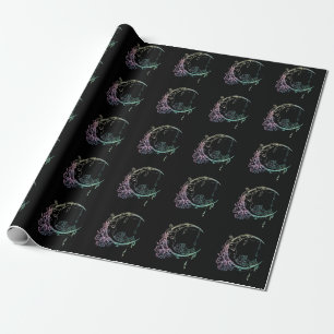 Gothic Wicca Crescent Pastel Goth Moon Geschenkpapier