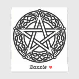 Gothic Wicca Pentagram Celtic Knot Vinyl Sticker