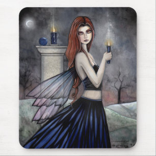 Gothic Wiccan Fairy-Mausepad von Molly Harrison Mousepad
