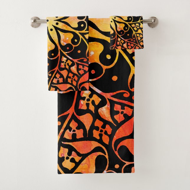 Gothic Window Rainbow Pride Badhandtuch Set (Insitu)