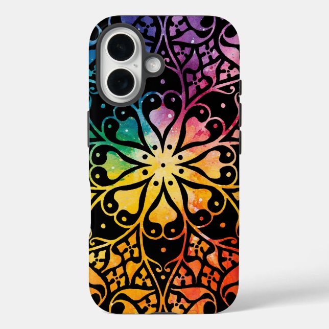Gothic Window Rainbow Pride Case-Mate iPhone Hülle (Rückseite)