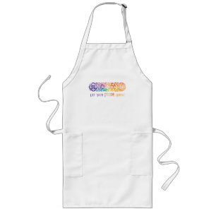 Gothic Window Rainbow Pride Lange Schürze