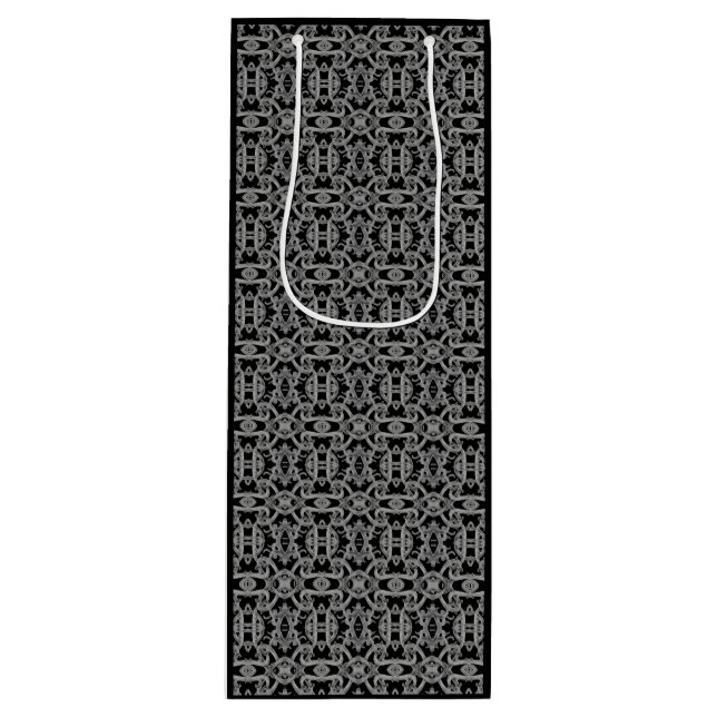 GOTHIC Wine Gift Bag Geschenktüte Für Weinflaschen (Vorderseite)
