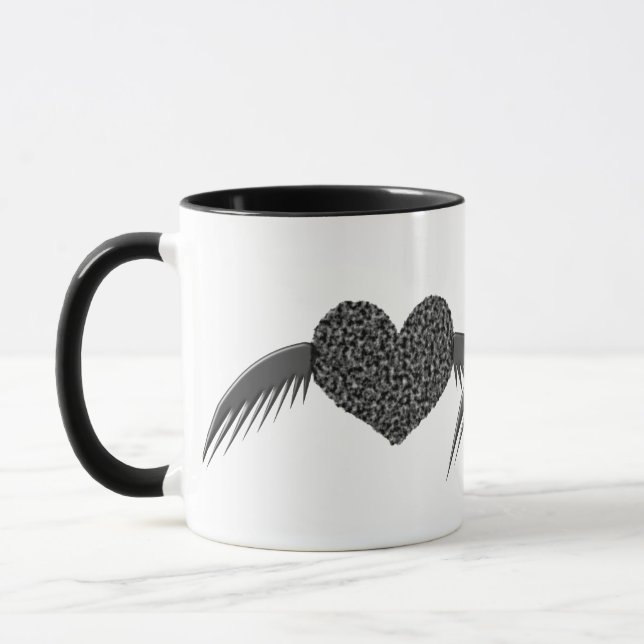 Gothic Winged Liebe Tasse (Links)