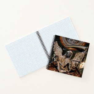 Gothic Winged Skeleton Journal Spiral Notebook Notizbuch
