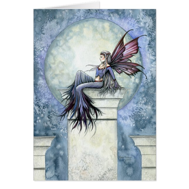 Gothic Winter Fairy Card ~ Leere (Vorne)