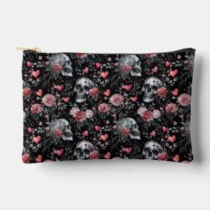 Gothic Witchcraft Skulls mit Rose Zubehörtasche