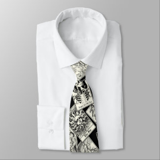 Gothic Witchcraft Tarot Cards Magician Neck Tie Krawatte