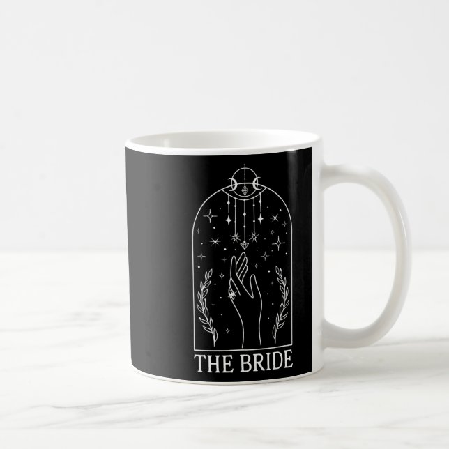 Gothic Witchy Bride Coven Tarot Matching Bachelore Kaffeetasse (Rechts)