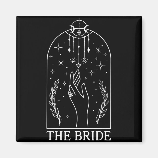 Gothic Witchy Bride Coven Tarot Matching Bachelore Magnet (Vorne)