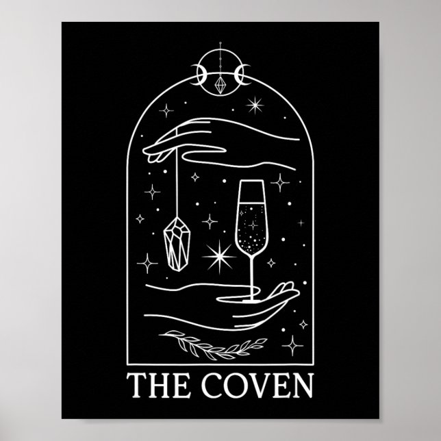 Gothic Witchy Coven Bride Tarot Matching Bachelore Poster (Vorne)